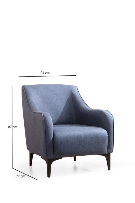 Atelier Del Sofa Sillón Orejero Blue 94x87x77 cm